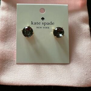 Kate Spade Black Gumdrop Stud Earrings NWT